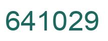 Number 641029 green image