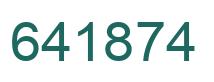 Número 641874 imagen verde