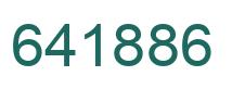 Number 641886 green image