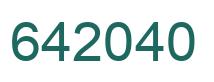 Número 642040 imagen verde
