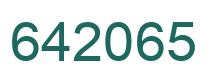 Número 642065 imagen verde