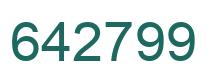 Number 642799 green image