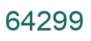 Número 64299 imagen verde