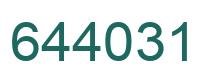 Número 644031 imagen verde