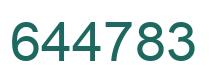 Number 644783 green image