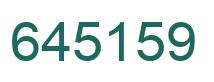 Number 645159 green image