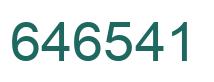 Number 646541 green image