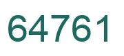 Número 64761 imagen verde