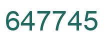 Número 647745 imagen verde