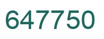 Número 647750 imagen verde