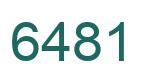 Number 6481 green image