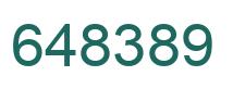 Number 648389 green image