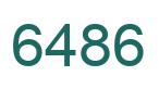 Number 6486 green image