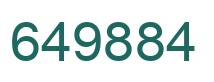 Number 649884 green image