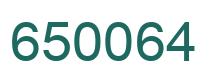 Número 650064 imagen verde