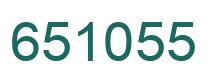 Number 651055 green image