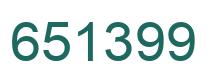 Número 651399 imagen verde