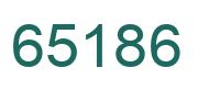 Number 65186 green image