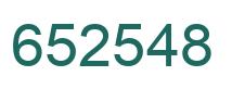 Número 652548 imagen verde