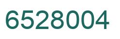 Number 6528004 green image