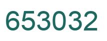 Number 653032 green image