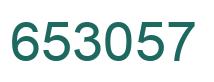 Number 653057 green image