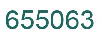 Number 655063 green image