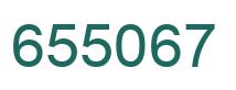 Number 655067 green image