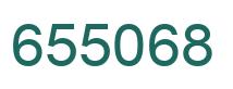 Number 655068 green image