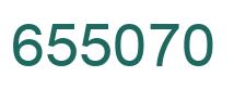 Number 655070 green image