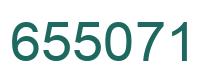 Number 655071 green image