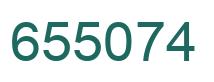 Number 655074 green image