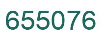 Number 655076 green image