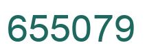 Number 655079 green image