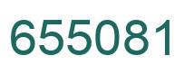 Number 655081 green image