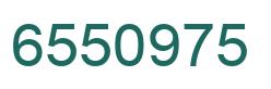 Number 6550975 green image