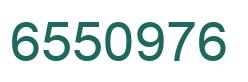 Number 6550976 green image
