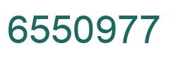 Number 6550977 green image