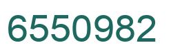 Number 6550982 green image