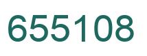 Number 655108 green image