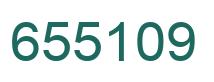 Number 655109 green image