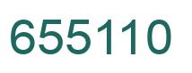 Number 655110 green image