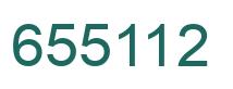 Number 655112 green image