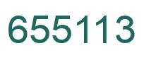 Number 655113 green image