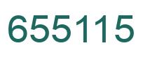 Number 655115 green image