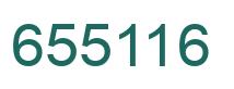 Number 655116 green image