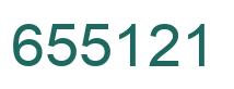 Number 655121 green image