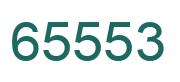 Number 65553 green image