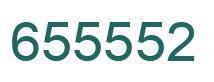 Number 655552 green image