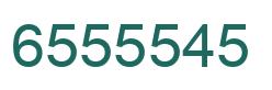 Number 6555545 green image